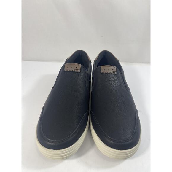 Nunn Bush City Walk Slip Shoes Mens Size 8.5 Black Slip On Casual KORE New Box